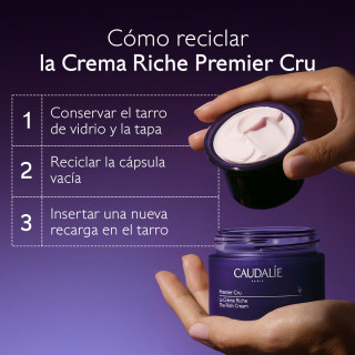 Caudalie Premier Cru Crema Riche Recarga 50 ml - Cremas para pieles maduras | STG Farma