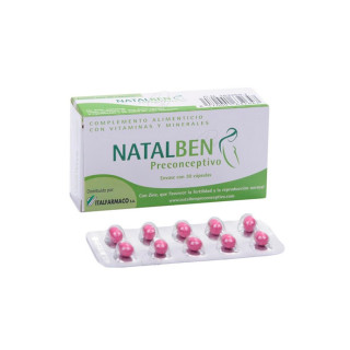 Natalben Preconceptivo 30 cápsulas - Hormonal y salud íntima | STG Farma