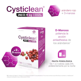 Cysticlean D Manosa 30 sobres - Arándano Rojo | STG Farma