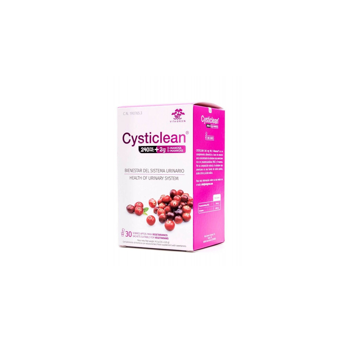 Cysticlean D Manosa 30 sobres