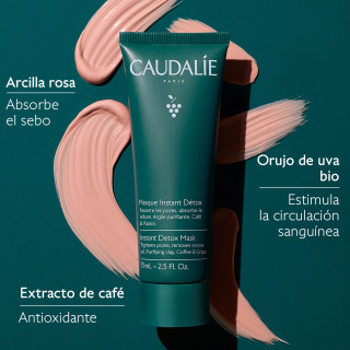 Caudalie Mascarilla Instant Detox 75ml - Mascarilla facial exfoliante | STG Farma