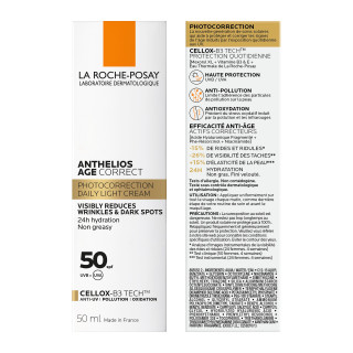 La Roche Posay Anthelios Age Correct SPF50+ 50 ml - Protector solar pieles maduras | STG Farma