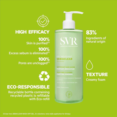 SVR Sebiaclear Gel Moussant 400 ml