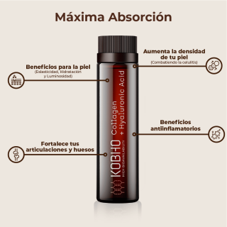 Kobho Colágeno + Ácido Hialurónico Duplo 40 viales - Colágeno | STG Farma