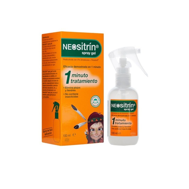 Neositrín spray gel antipiojos 1 envase 100 ml