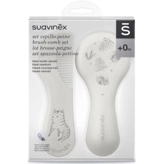 Suavinex Set Cepillo Peine Blanco - Accesorios para Bebés | STG Farma
