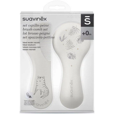 Suavinex Set Cepillo Peine Blanco