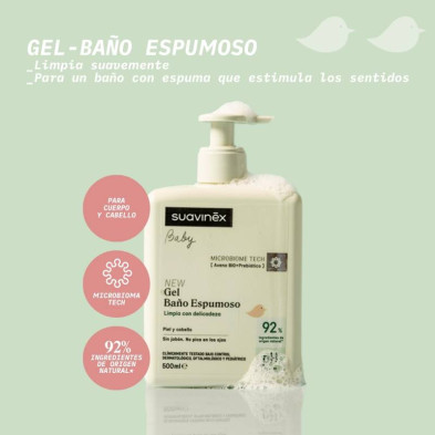 Suavinex Baby Gel Crema Baño Suave 750 ml