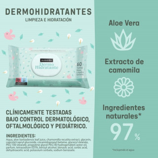 Suavinex Toallitas Dermo Hidratantes 3x60 toallitas - Baño | STG Farma
