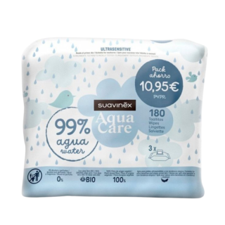 Suavinex Toallitas Aqua Ultrasensitive 3x60 unidades