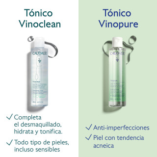 Caudalie Vinopure Tónico diferencia con vinoclean