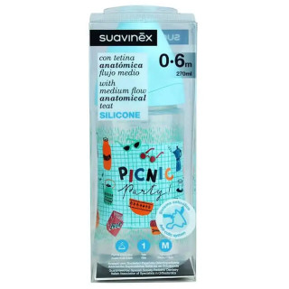 Suavinex Biberón Suavinex Tetina de Silicona T1 270 ml - Biberones | STG Farma