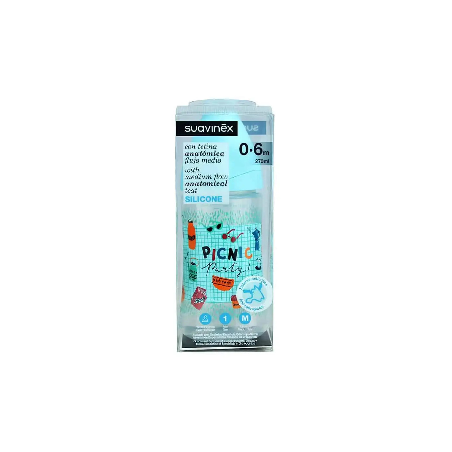 Suavinex Biberón Suavinex Tetina de Silicona T1 270 ml - Biberones | STG Farma
