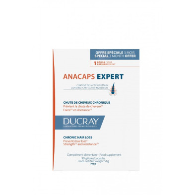Ducray Anacaps Expert Caída Crónica 90 cápsulas Ducray Anacaps Expert Caída Crónica 90 cápsulas