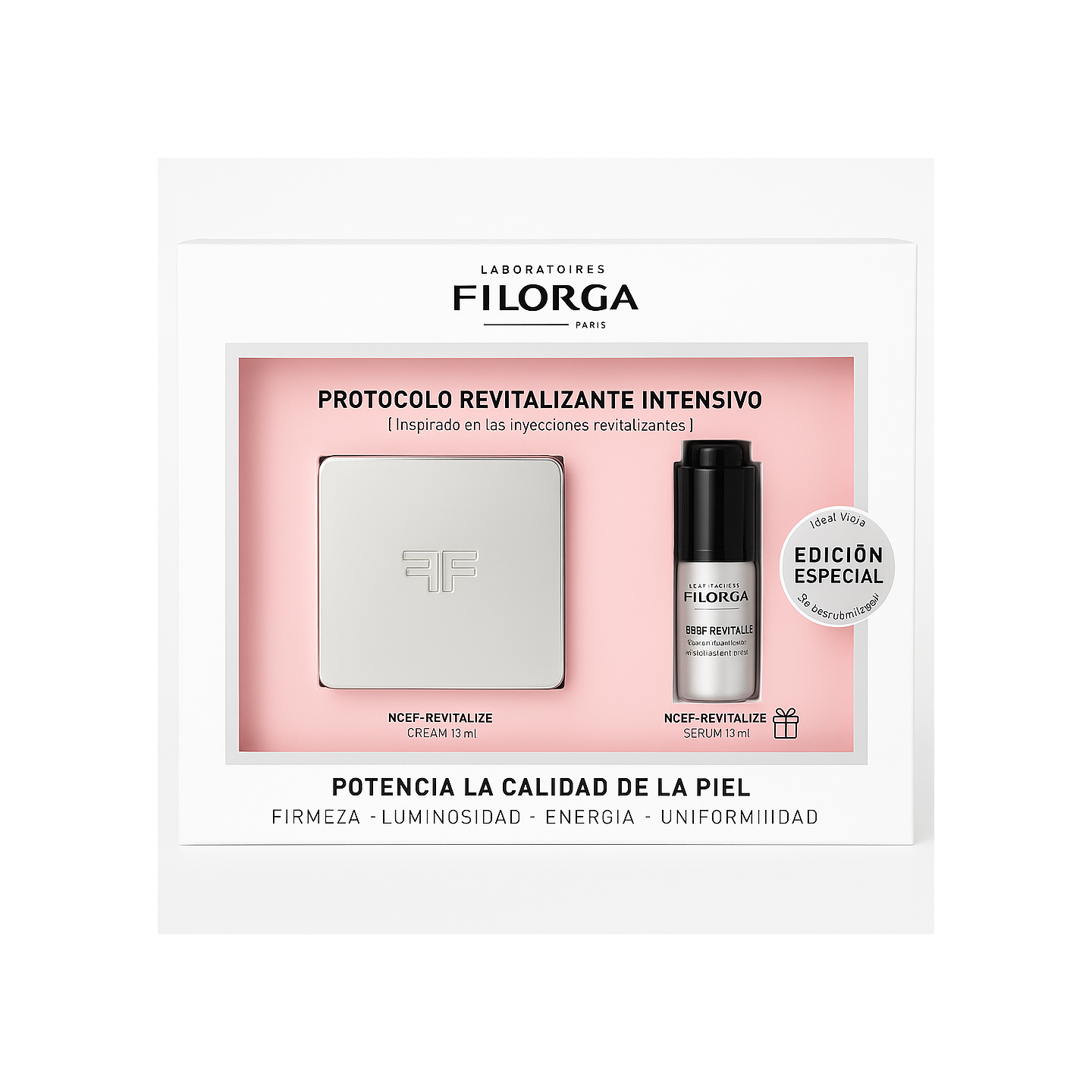 Filorga Cofre Descubrimiento NCEF Revitalize Crema 15 ml + Sérum 5 ml - Regalos | STG Farma