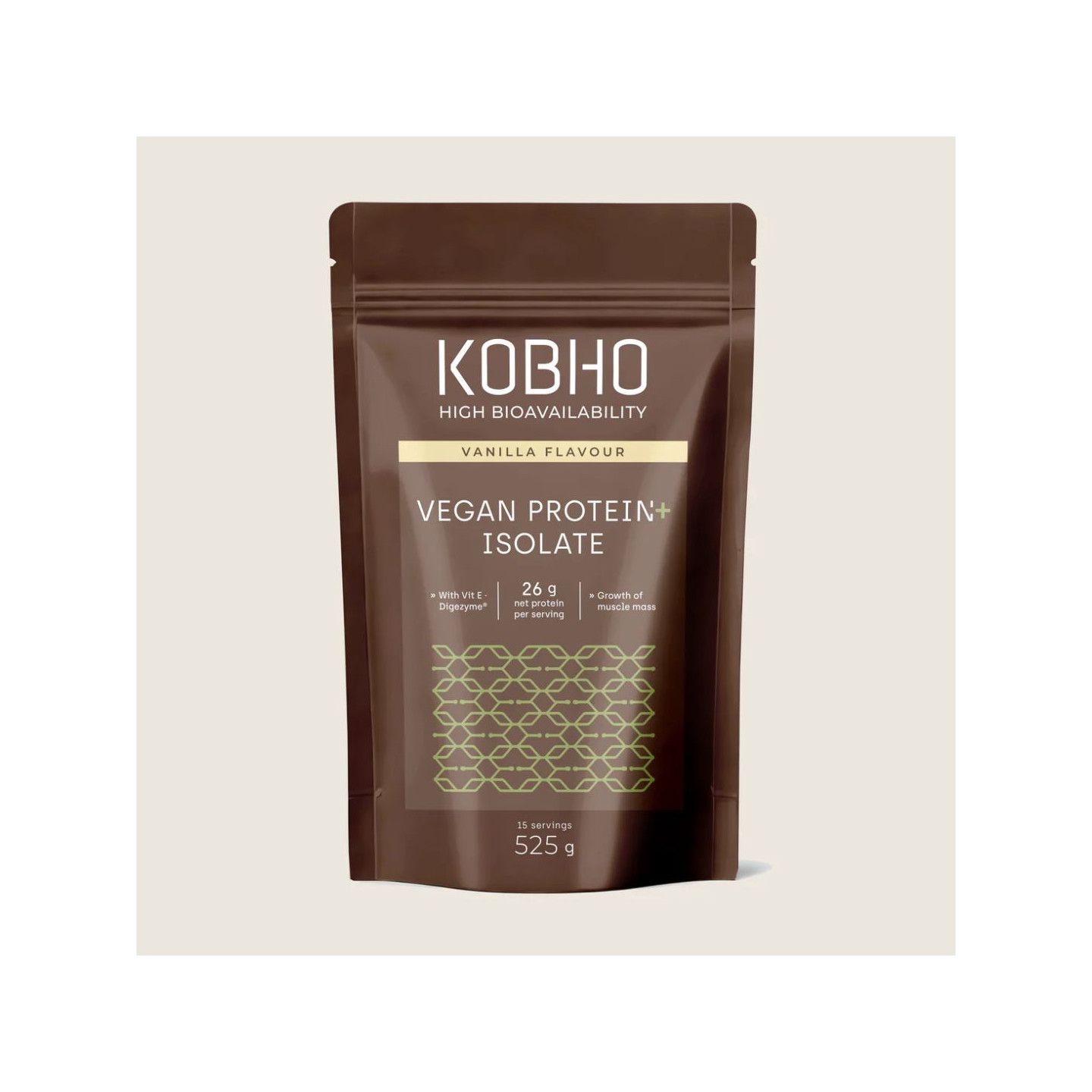 KOBHO Vegan Protein Isolate 525 gramos