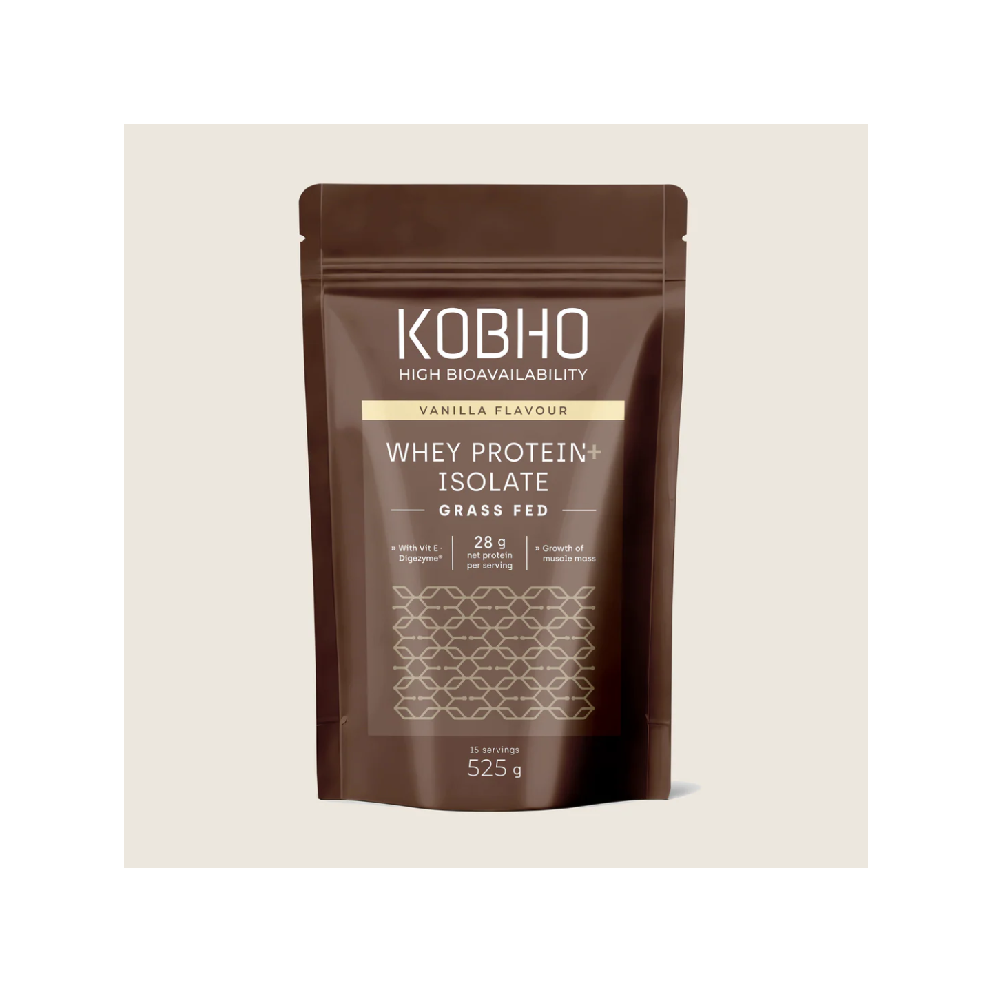 KOBHO Proteina Whey Sabor Vainilla 525 gramos