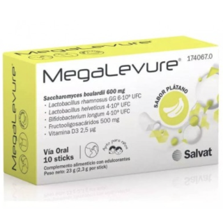 Megalevure Plátano 10 sticks