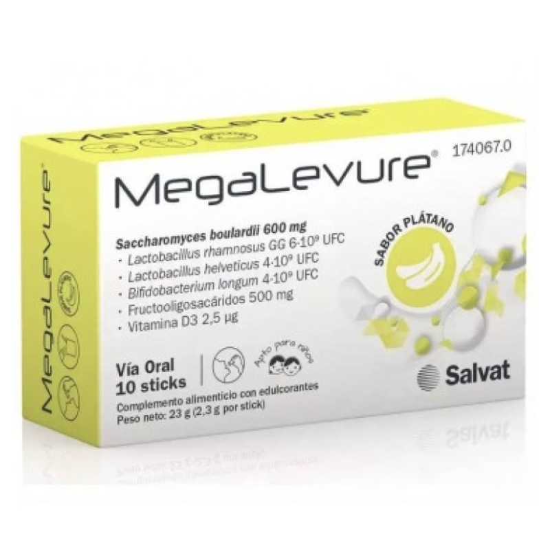 Megalevure Plátano 10 sticks