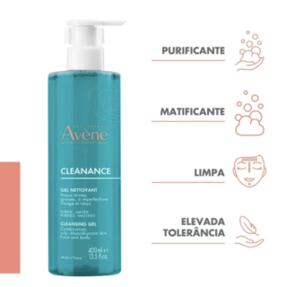 Avène Cleanance Gel Limpiador 400 ml - Limpieza | STG Farma