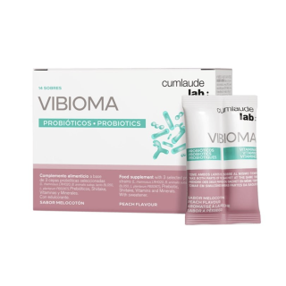 Cumlaude Vibioma Melocotón 14 sobres - Hormonal y salud íntima | STG Farma