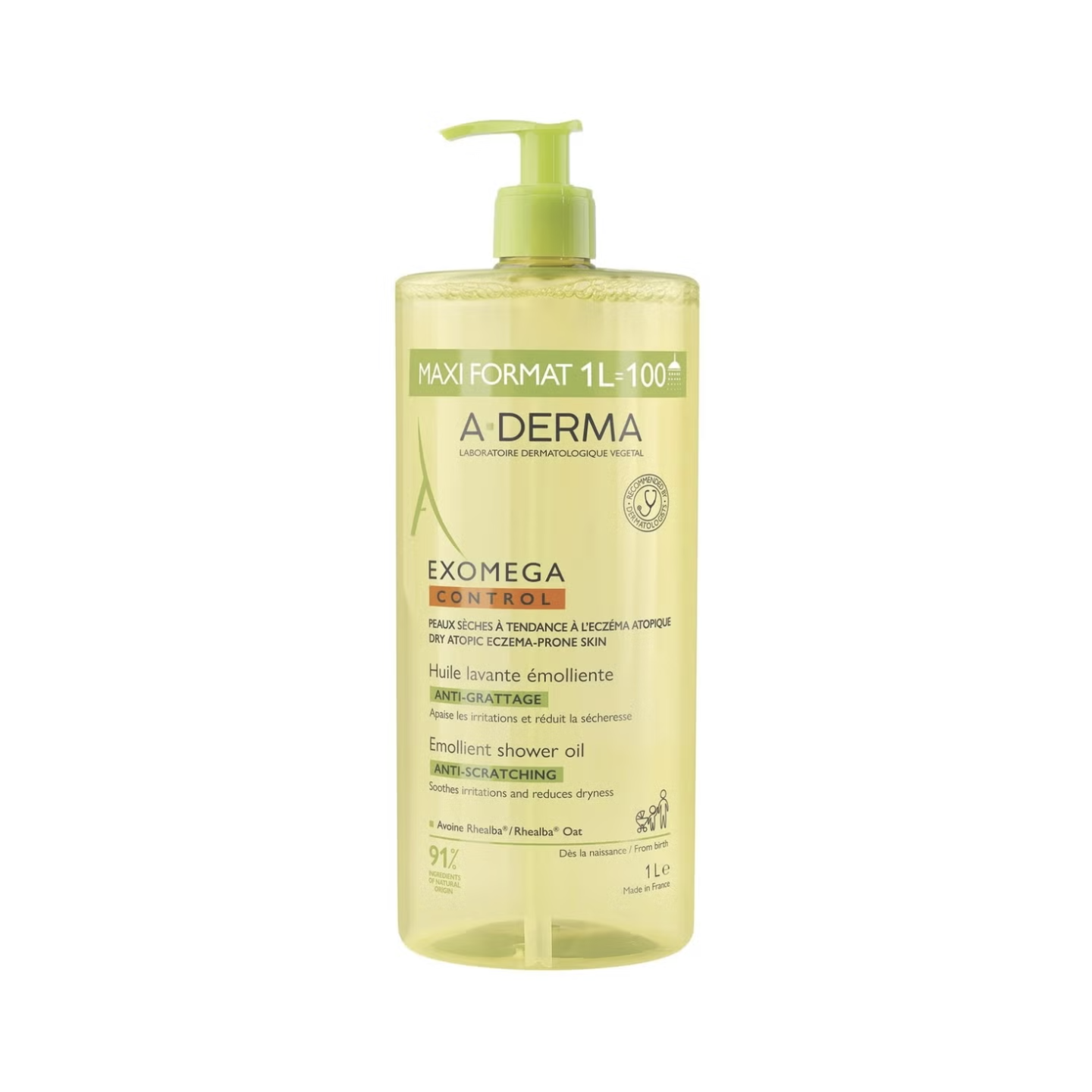 Aderma Exomega Aceite de Ducha 1L