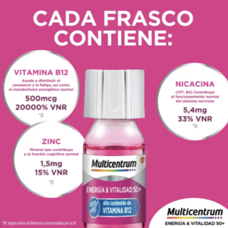 Multicentrum Energía y Vitalidad 50+ 15 frascos - Multivitamínicos | STG Farma