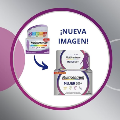 Multicentrum Mujer 50+ 30 comprimidos