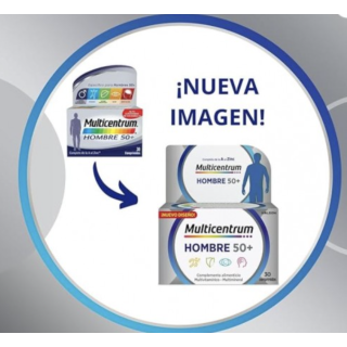 Multicentrum Hombre 50+ 90 comprimidos - Multivitamínicos | STG Farma