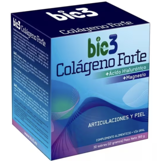Bio3 Colágeno Forte + Ácido Hialurónico 30 sobres