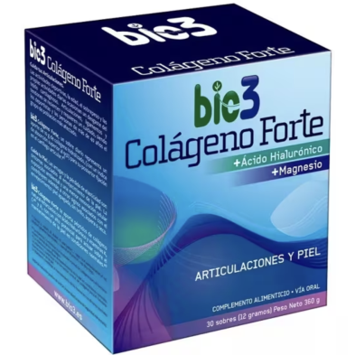 Bio3 Colágeno Forte + Ácido Hialurónico 30 sobres Bio3 Colágeno Forte + Ácido Hialurónico 30 sobres