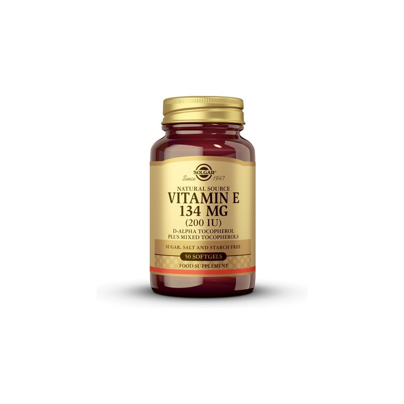 Solgar Vitamina E 200UI (134mg) 50 cápsulas blandas
