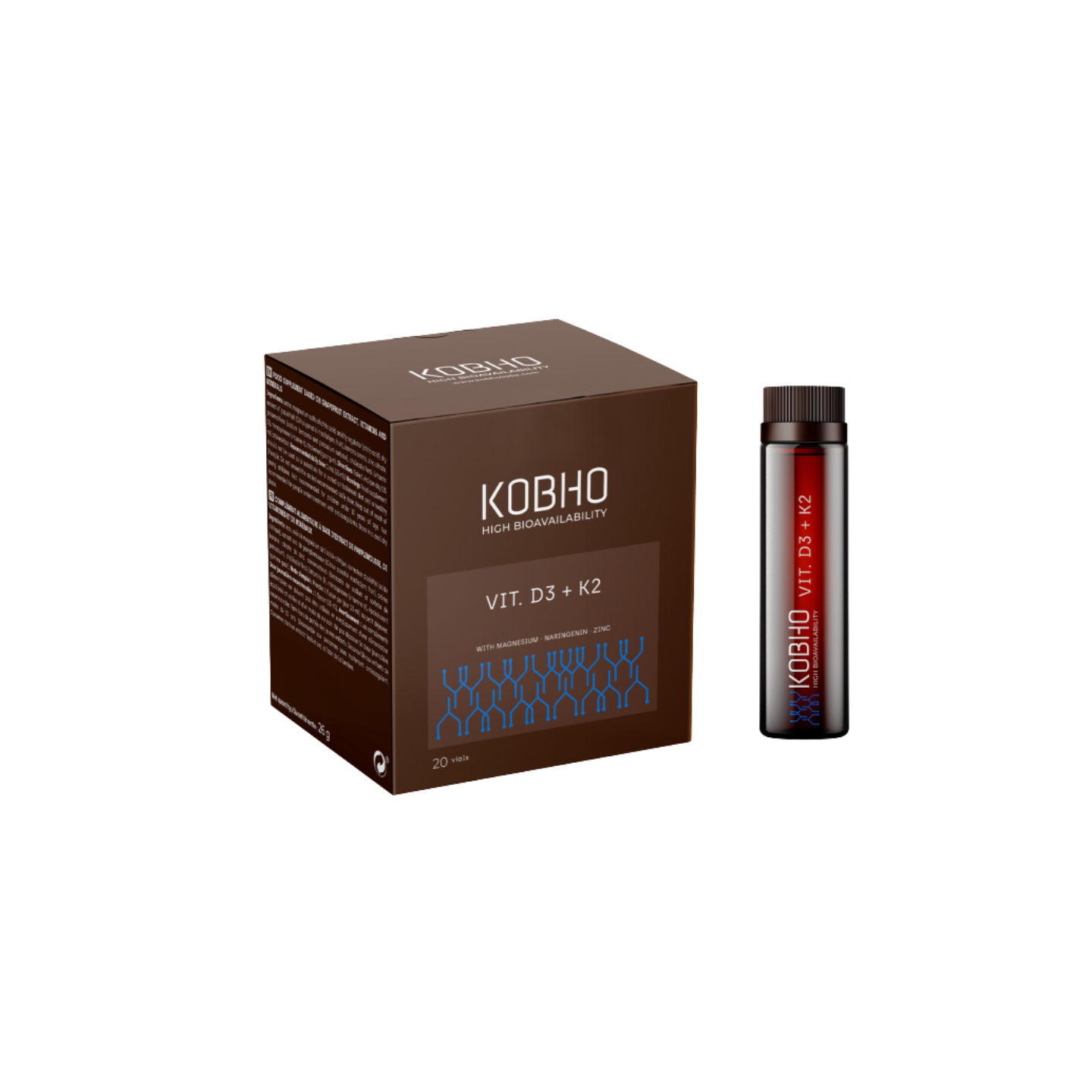 Kobho Vitamina D3 + K2 20 viales