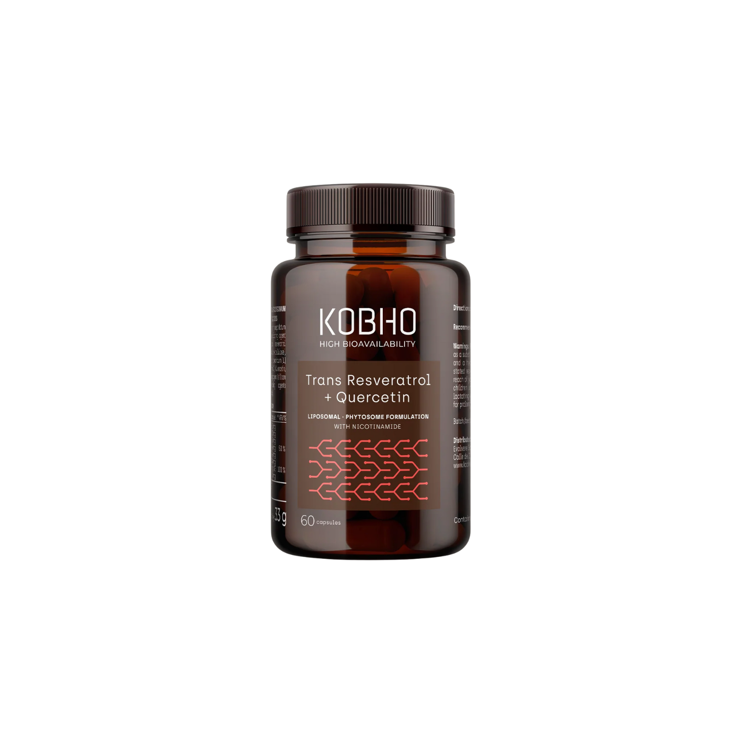 Kobho Trans Resveratrol + Quercetina 60 cápsulas