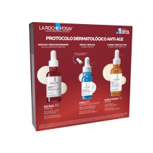 La Roche Posay Protocolo Antiedad con Retinol B3 Sérum + Hyalu B5 Ojos + Pure Vit C12