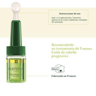 Rene Furterer Triphasic Progressive Anticaída 8 ampollas - Caída del pelo | STG Farma