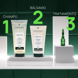 Rene Furterer Triphasic Reactional Anticaída 12 ampollas - Caída del pelo | STG Farma