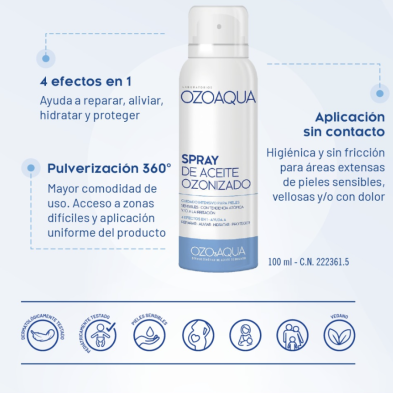 Ozoaqua Spray de Aceite de Ozono 100 ml