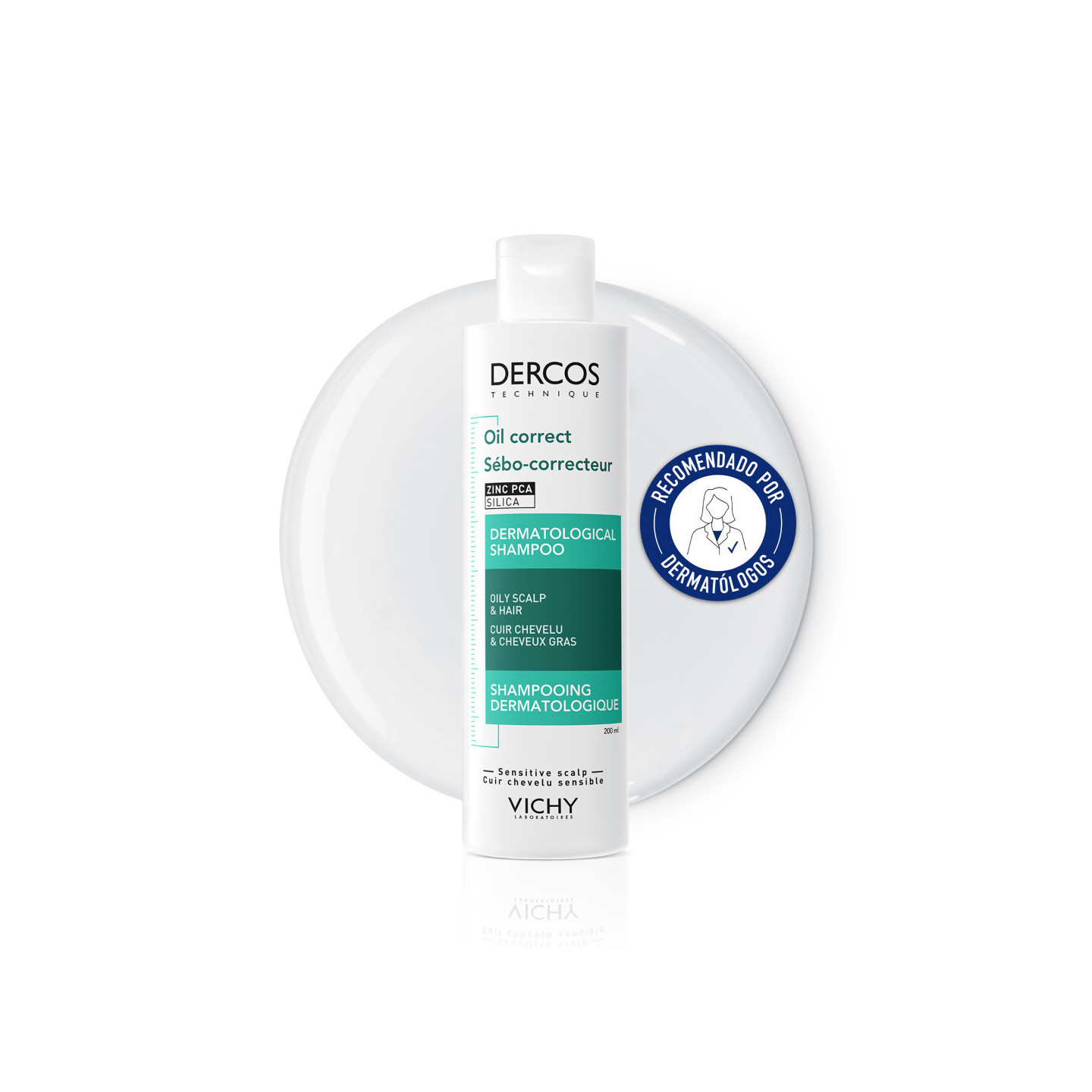 Vichy Dercos Champú Sebo Control Cabellos Grasos 200 ml