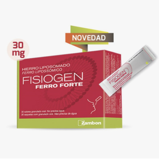 Fisiogen Ferro Forte 30 sobres - Hierro | STG Farma