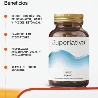 Superlativa Digest On 60 cápsulas - Enzimas Digestivas | STG Farma