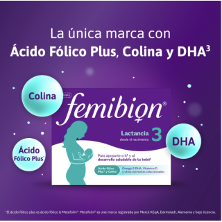 Femibion 3 Lactancia 28 comprimidos y cápsulas - Hormonal y salud íntima | STG Farma