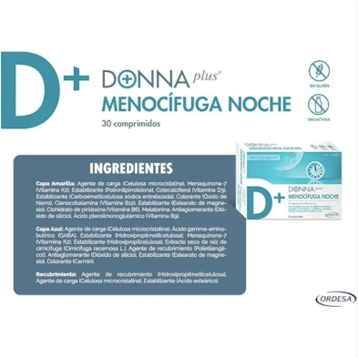DonnaPlus Menocífuga Noche 30 comprimidos