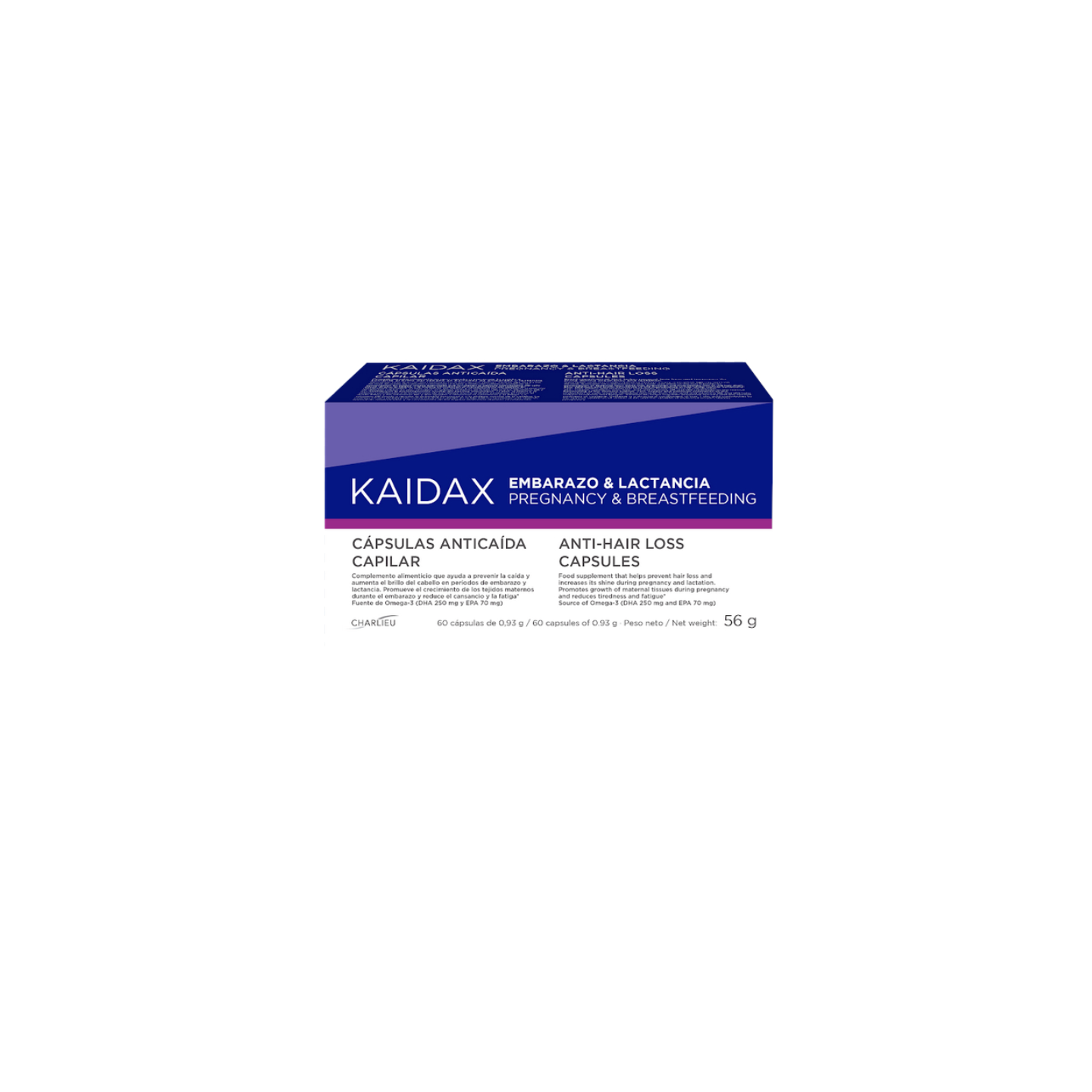 Kaidax Embarazo y Lactancia 60 cápsulas - Caída del pelo | STG Farma