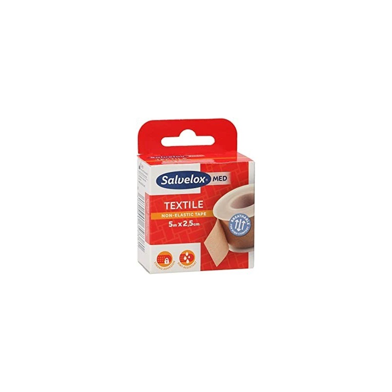 Esparadrapo Salvelox Med Textile Non-Plastic tape 5x2.5