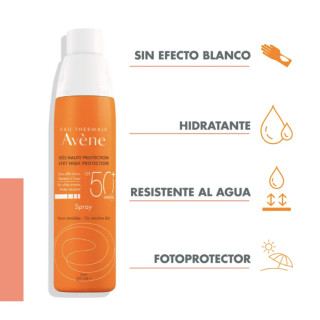 Avène Spray Protección Solar SPF50+ 200 ml - Protectores solares corporales | STG Farma