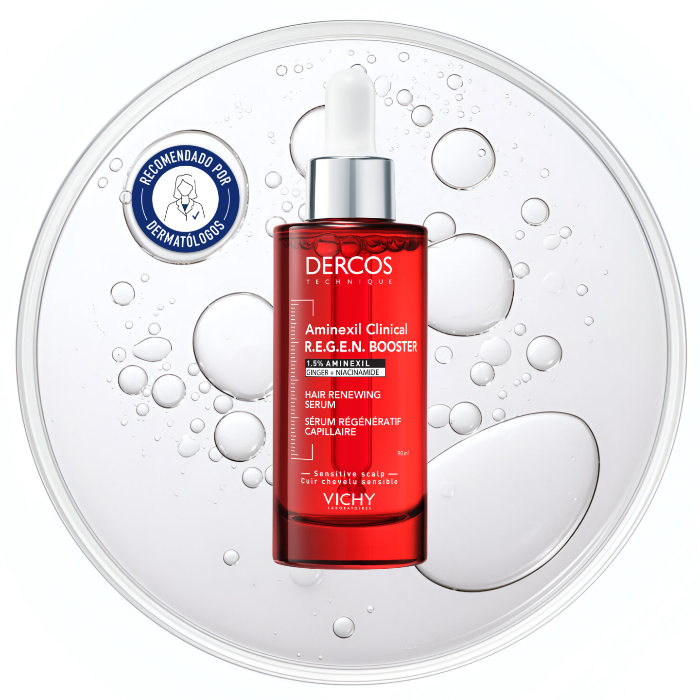 Vichy Dercos Aminexil Clinical Sérum Regen 90 ml - Tratamientos capilares | STG Farma