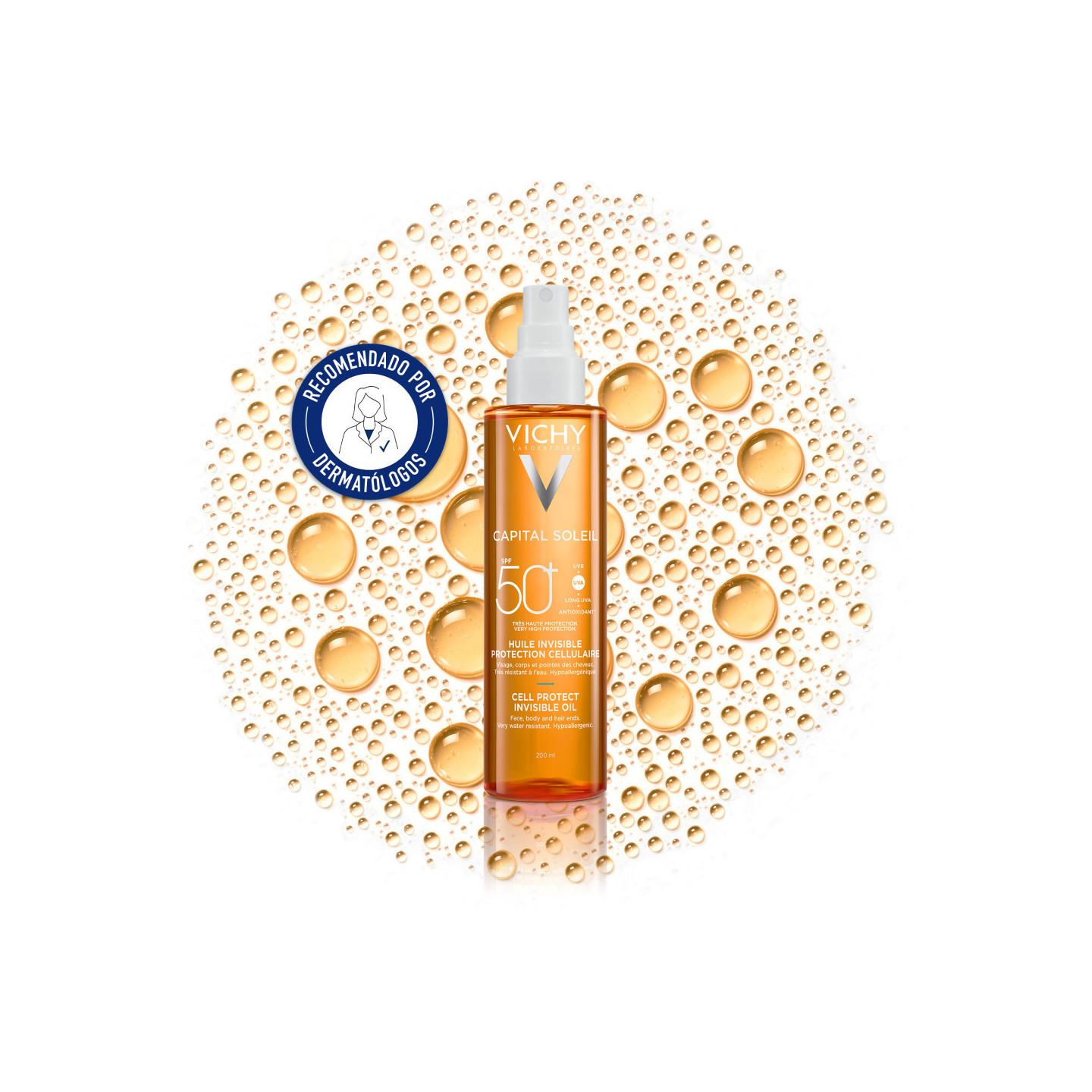 Vichy Capital Soleil Aceite Cell Protect SPF50+ 200 ml
