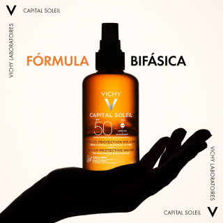 Vichy Capital Soleil Agua Luminosidad SPF 50+ 200 ml - Solares | STG Farma