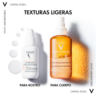 Vichy Capital Soleil Agua Luminosidad SPF 50+ 200 ml